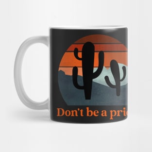 Retro sunset cactus desert Mug